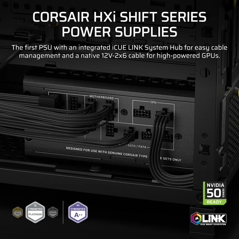 Corsair HX1200i SHIFT 1200W Fully Modular ATX Power Supply Platinum