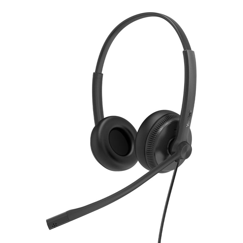 Yealink UH34 Dual UC USB-A Wired Headset Noise Cancelling Mic Leather Cushions