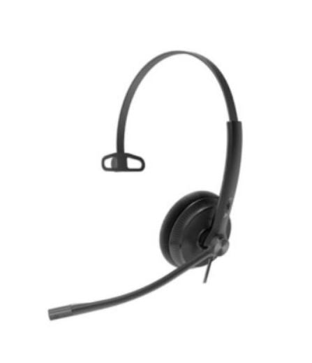 Yealink UH34 Mono UC Headset USB-A Noise Cancelling Mic Leather Cushion