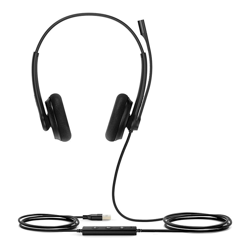 Yealink UH34 Lite Dual USB-A Wired Headset MS Noise Cancelling Foam Cushions