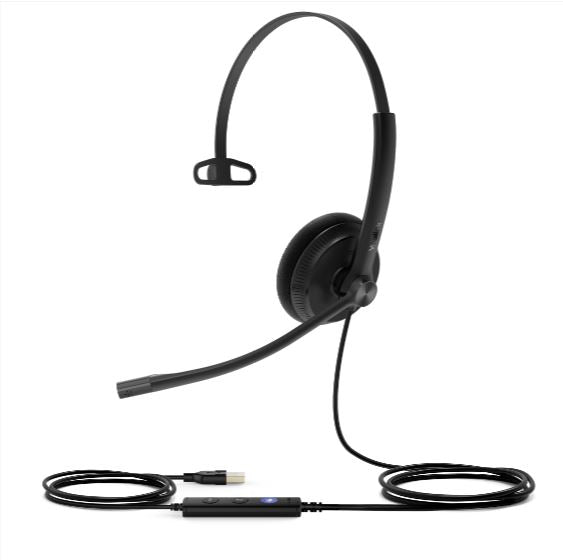 Yealink UH34 Lite Mono USB-A Wired Headset MS Noise Cancelling Foam Cushions