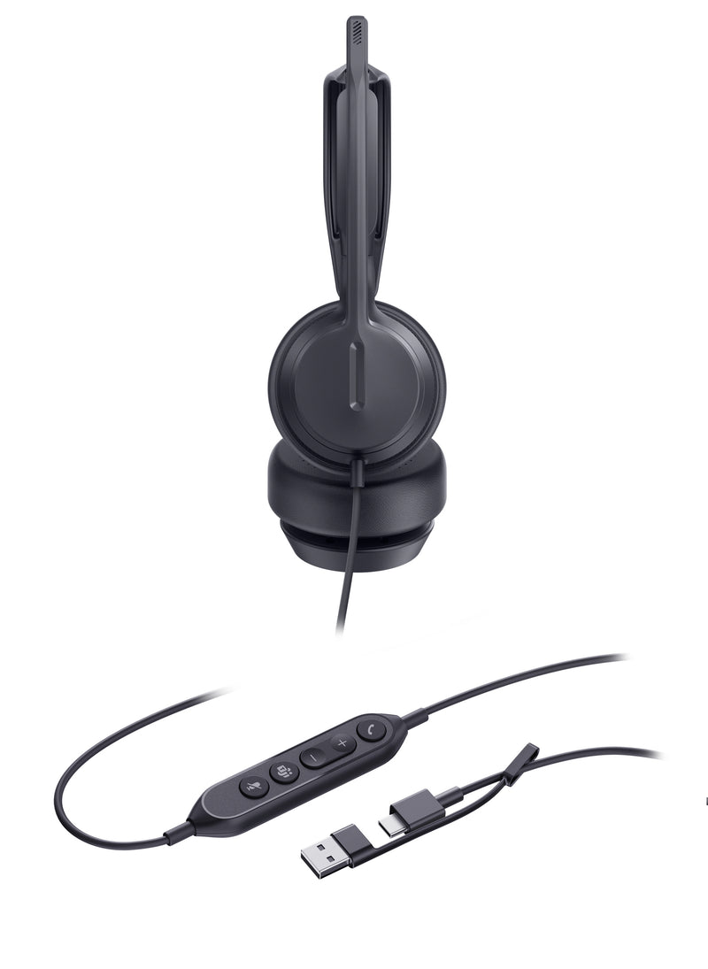 Yealink UH42 Stereo MS Headset USB-C Noise Cancelling Mic Leather C/A Adapter