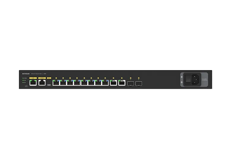 NETGEAR 12 Port Managed L2 PoE+ Switch 8x PoE+ 2x GbE 2x SFP+ Lifetime