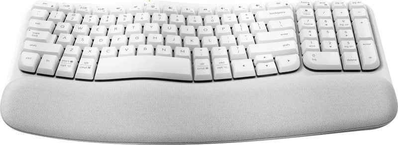 Logitech Ergo Series Wave Keys Wireless Ergonomic Keyboard Off-White 36 Month Battery Life