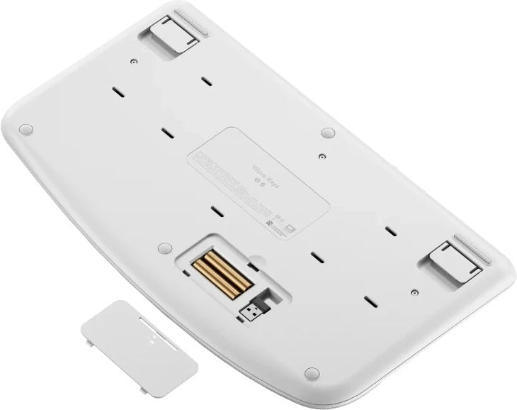 Logitech Ergo Series Wave Keys Wireless Ergonomic Keyboard Off-White 36 Month Battery Life