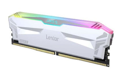 Lexar LD5EU016G-R6400GDWA Ares U-DIMM DDR5 6400 32GB Kit (16GB*2),with heatsink and RGB lighting, White, dual pack