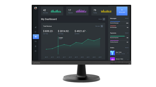 LENOVO ThinkVision C24-40 23.8 inch FHD Monitor, 5ms, 75Hz