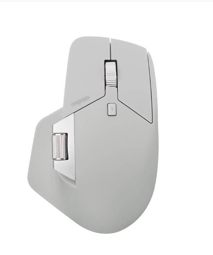 RAPOO MT760L Multi-mode Wireless Mouse - Grey White- MT760L-W