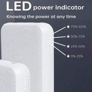 USP 10K mAh Power Bank with LED Power Indicator