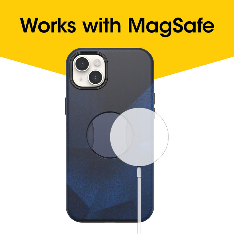 OtterBox OtterGrip Symmetry MagSafe Apple iPhone 14 Plus Case Blue Storm - (77-89866)