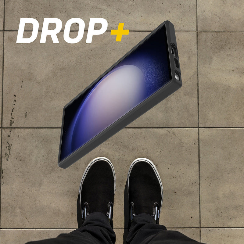 OtterBox React Samsung Galaxy S23 Ultra 5G (6.8') Case Black Crystal (Clear/Black) - (77-91319)