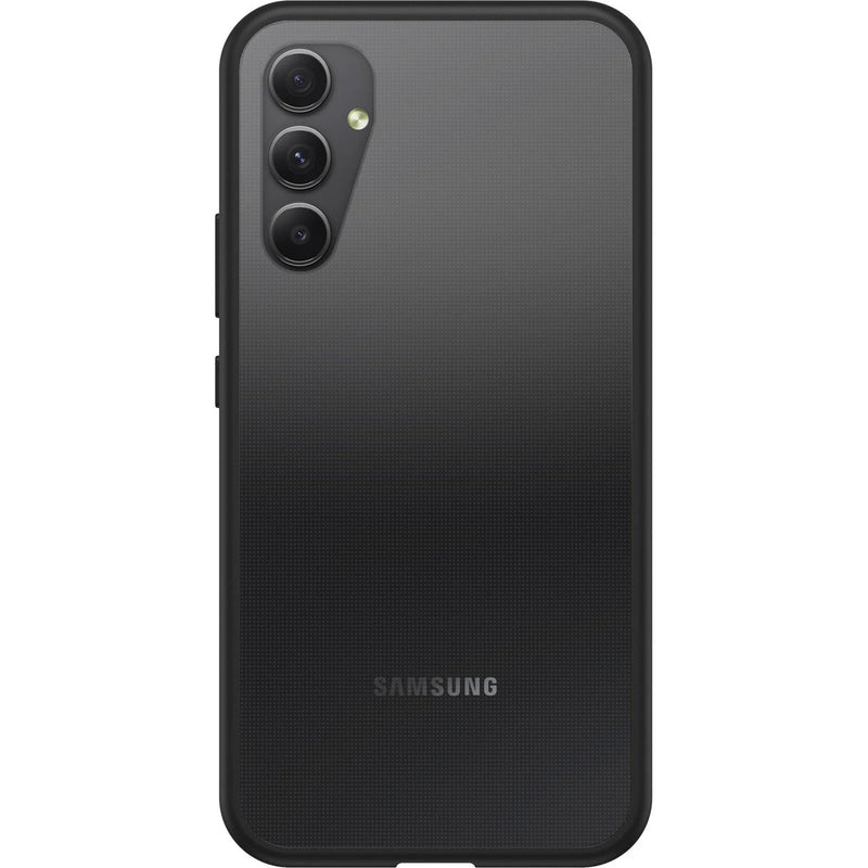 OtterBox React Samsung Galaxy A34 5G (6.6') Case Black Crystal (Clear/Black) - (77-91633)