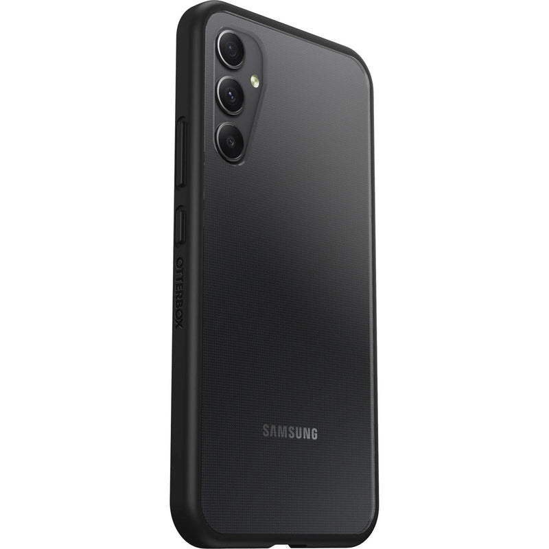OtterBox React Samsung Galaxy A34 5G (6.6') Case Black Crystal (Clear/Black) - (77-91633)