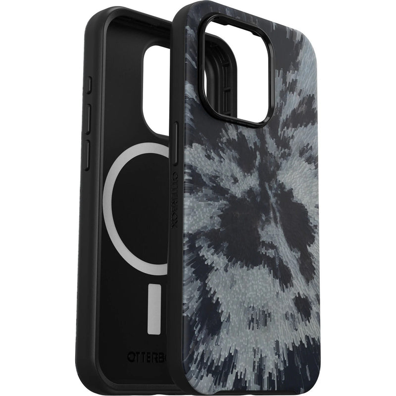 OtterBox Symmetry+ MagSafe Apple iPhone 15 Pro (6.1') Case Burnout Sky (Black) - (77-93361)