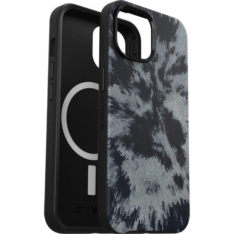 OtterBox Symmetry+ MagSafe Apple iPhone 15 (6.1') Case Burnout Sky (Black) - (77-93403)