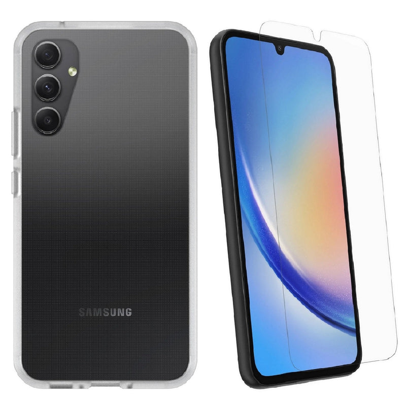 OtterBox React Case with Trusted Glass Samsung Galaxy A34 5G (6.6') Clear (78-81198)