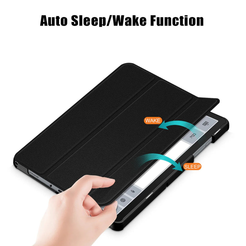 Galaxy Tab A11 Plus Tab A9 Plus 11in Folio Case PU Leather Black Cover