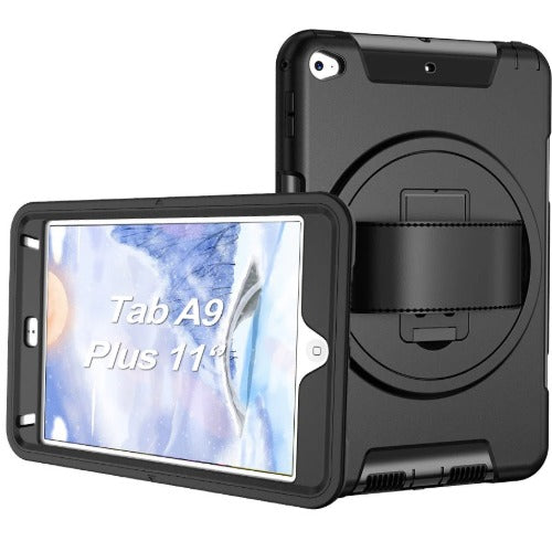 Galaxy Tab A11 Plus Tab A9 Plus 11in Rugged Case with Kickstand Hand Strap