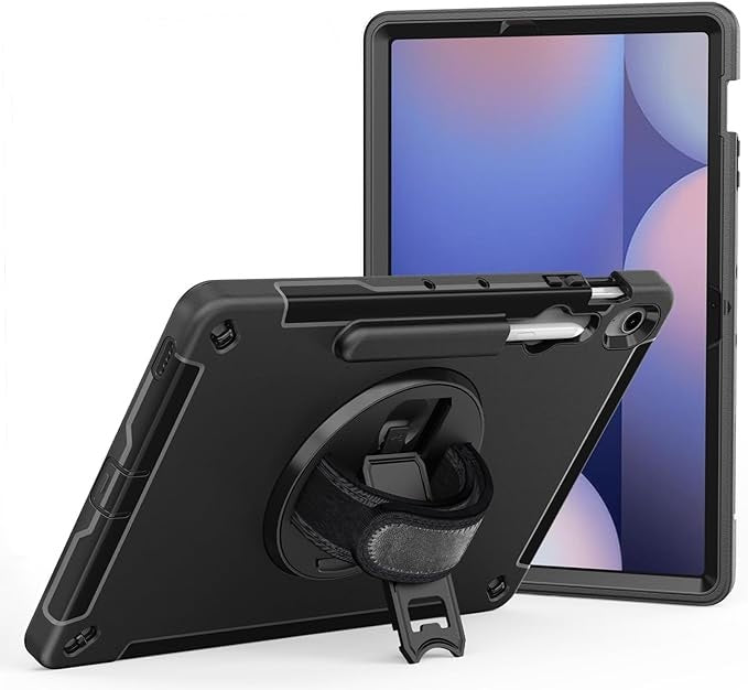 Galaxy Tab S10 FE+ Case Rugged 13.1in with Kickstand Hand Shoulder Straps