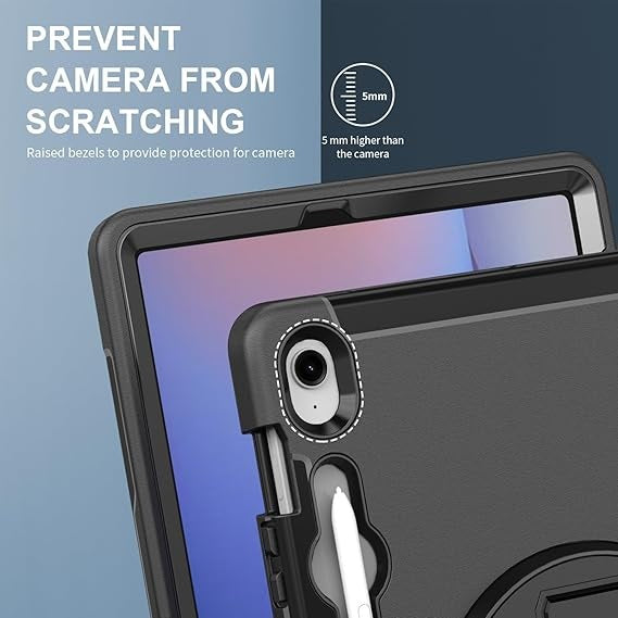 Galaxy Tab S10 FE+ Case Rugged 13.1in with Kickstand Hand Shoulder Straps