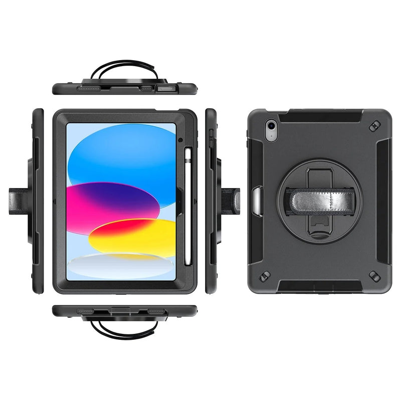 Galaxy Tab S11 11in Rugged Case with Kickstand Hand Shoulder Strap Pen Holder
