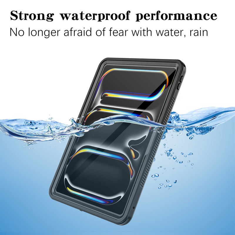 iPad Pro 11 Case M5 M4 6th 5th Gen Waterproof Rugged Case with Pen Holder