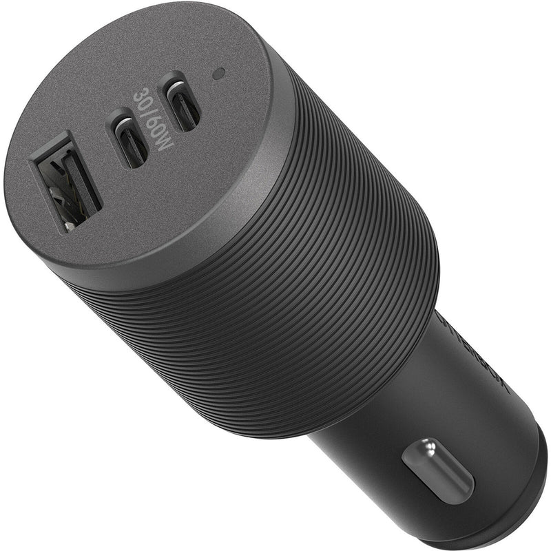 OtterBox USB-C 72W Triple Port Premium Pro Fast Car Charger - Black (78-80899)