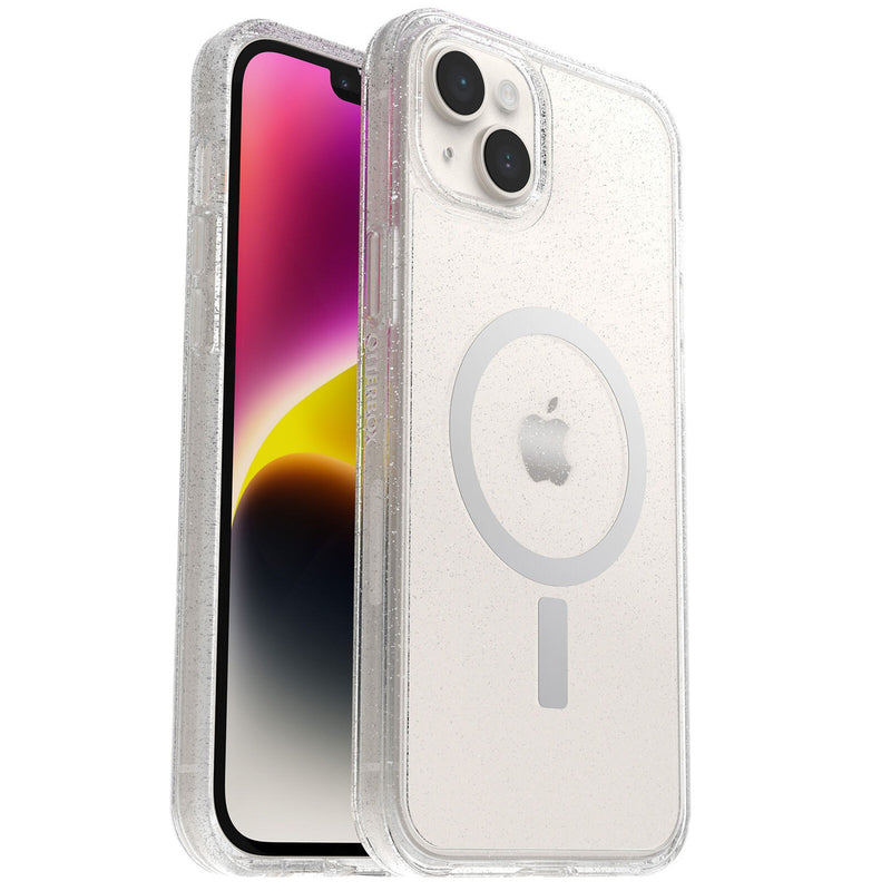 OtterBox Symmetry+ Clear MagSafe Apple iPhone 14 Plus Case Stardust (Clear Glitter) - (77-89192)