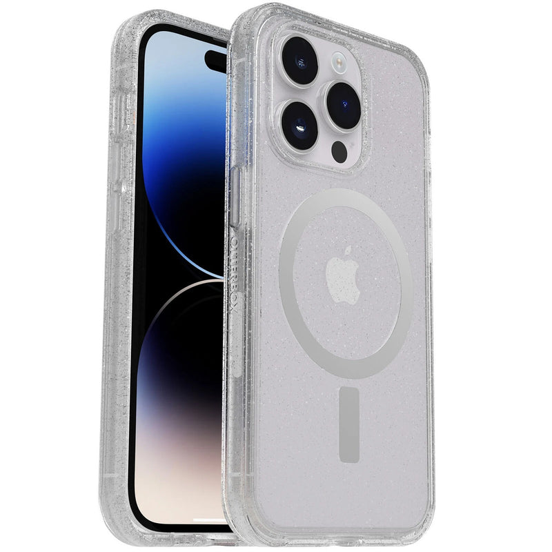 OtterBox Symmetry+ Clear MagSafe Apple iPhone 14 Pro Case Stardust (Clear Glitter) - (77-89247)