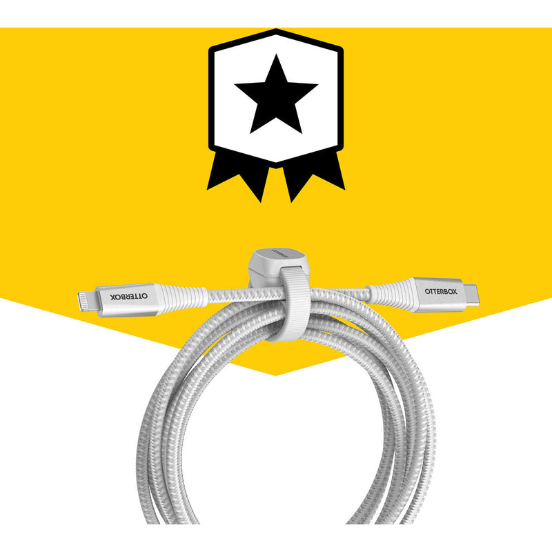 OtterBox Lightning to USB-C Fast Charge Premium Pro Cable (2M) - White (78-80891)