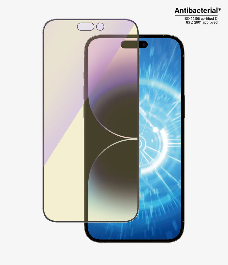 PanzerGlass Apple iPhone 14 Pro Max Anti-Blue Light Screen Protector Ultra-Wide Fit - Black (2794)