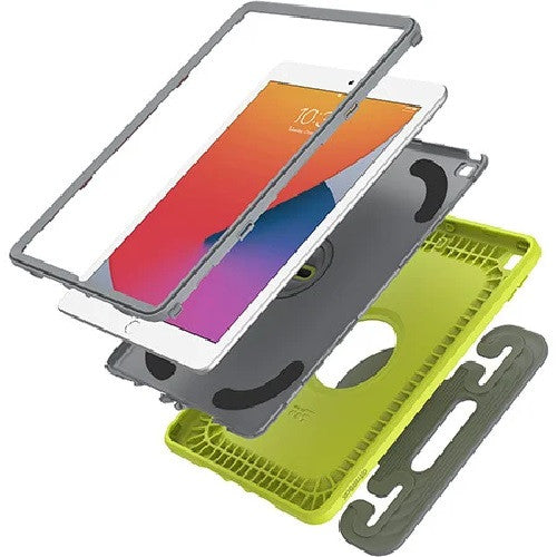 OtterBox Kids EasyGrab Apple iPad (10.2') (9th/8th/7th Gen) Case Martian Green (Neon Green/Grey) - (77-81186)