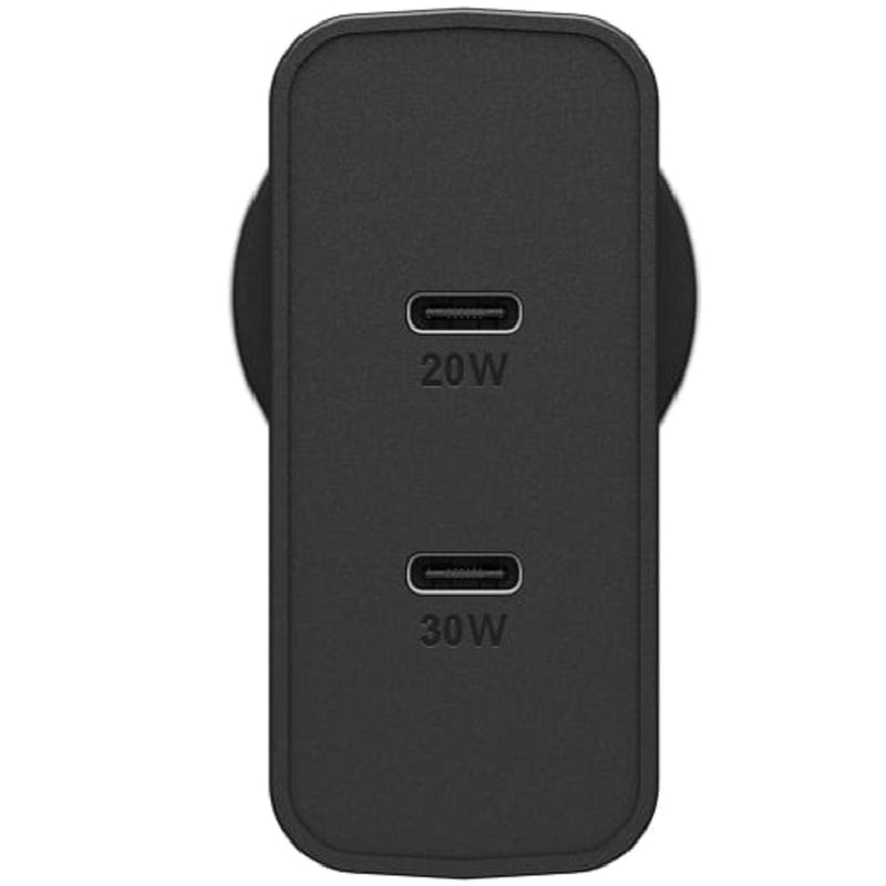 OtterBox 50W Dual Port USB-C Fast PD Wall Charger - Black (78-80354)