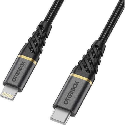 OtterBox Lightning to USB-C Fast Charge Premium Cable (1M) - Black (78-52654)