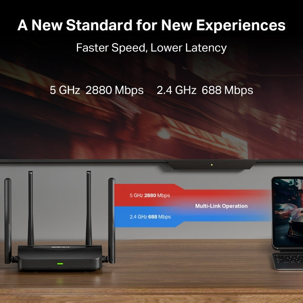 Mercusys MR25BE BE3600 Wi-Fi 7 Dual Band Router High Speed Wireless
