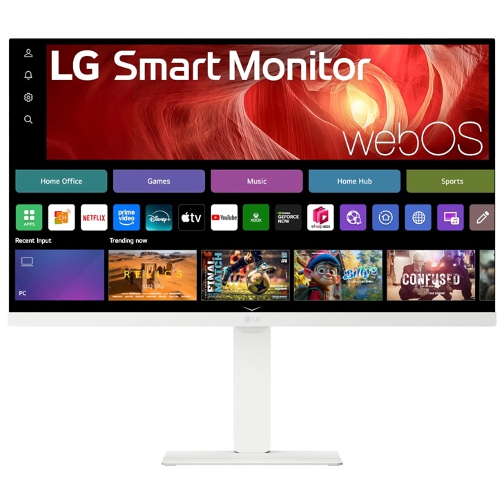 Front view of the LG 27” 4K UHD IPS Monitor