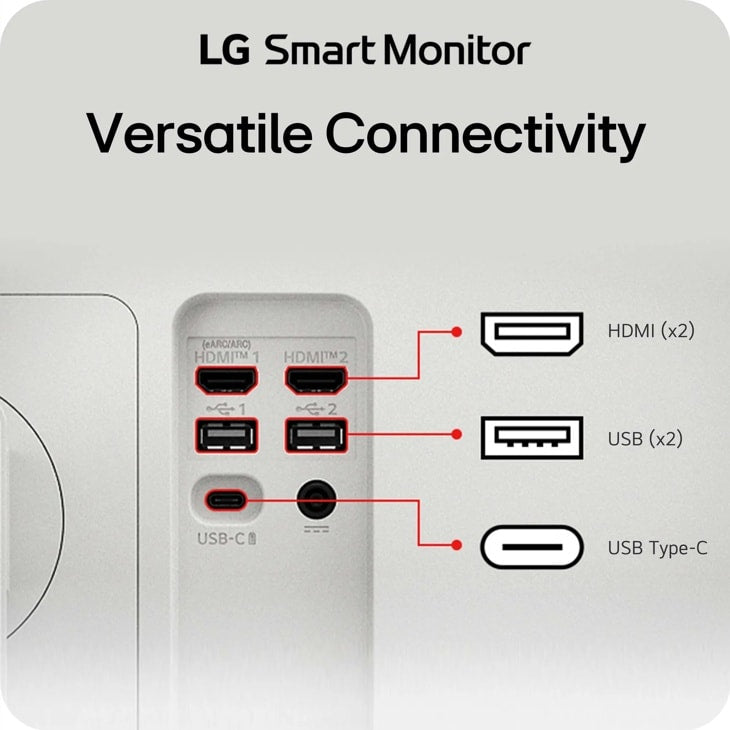 LG 27U730SA-W 27-Inch UHD Monitor, IPS Panel, HDMI, USB-C 65W, HDR10, Height Adjust, Tilt, VESA, 3YR WTY