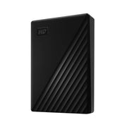 Western Digital My Passport 5TB USB 3.0 2.5" Portable External Hard Drive - 256-bit AES Encryption Slim Light Durable Shock Proof Black Plug & Play