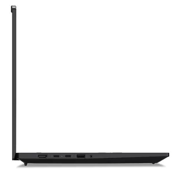 Profile view of the right side of the ThinkPad P14S G5 laptop