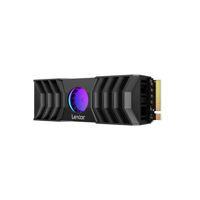 Lexar LNM1090002T-RNANG Internal SSD 2TB PCIe G5x4 M.2 2280 up to 12000MB/s read, 11000MB/s write, with RGB FAN Heatsink