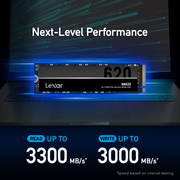 Lexar LNM620X256G-RNNNG Internal SSD 256GB M.2 2280 PCIe Gen3x4, read up to 3500MB/s, write up to 1300MB/s