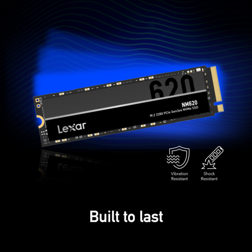 Lexar LNM620X002T-RNNNG Internal SSD 2TB M.2 2280 PCIe Gen3x4, read up to 3500MB/s, write up to 3000MB/s
