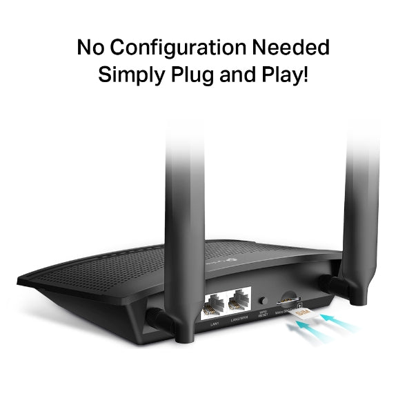 TP-Link TL-MR100 4G LTE Router 300Mbps Wireless N Dual Antenna Router