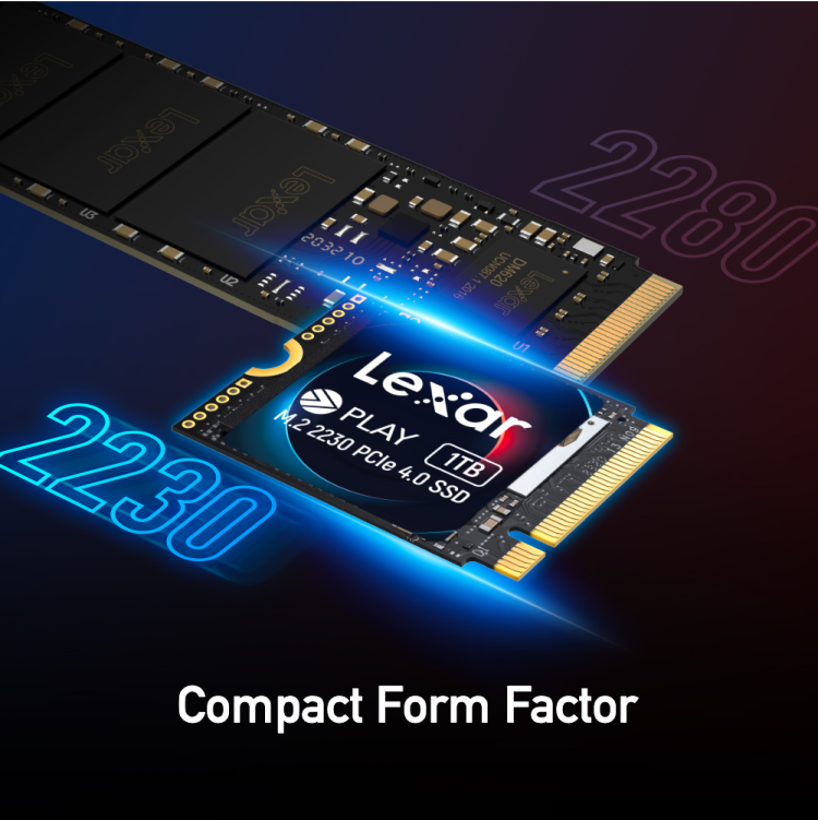 Lexar PLAY 2TB M.2 2230 PCIe Gen4 x4 NVMe SSD 5200MB/s Gaming Storage