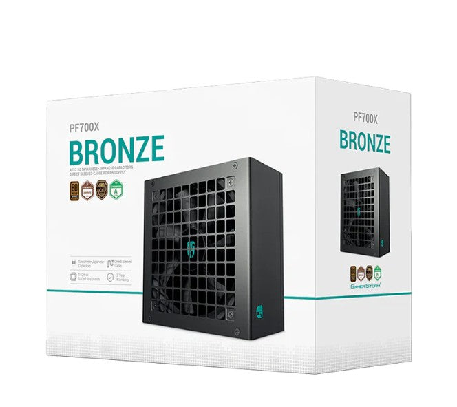 DeepCool PF700X 700W ATX Power Supply 80 Plus Bronze Non Modular PSU