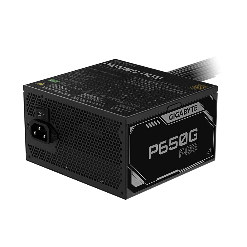 Gigabyte GP-P650G PCIe 5.1 650W 80 Plus Gold ATX 3.1 Power Supply