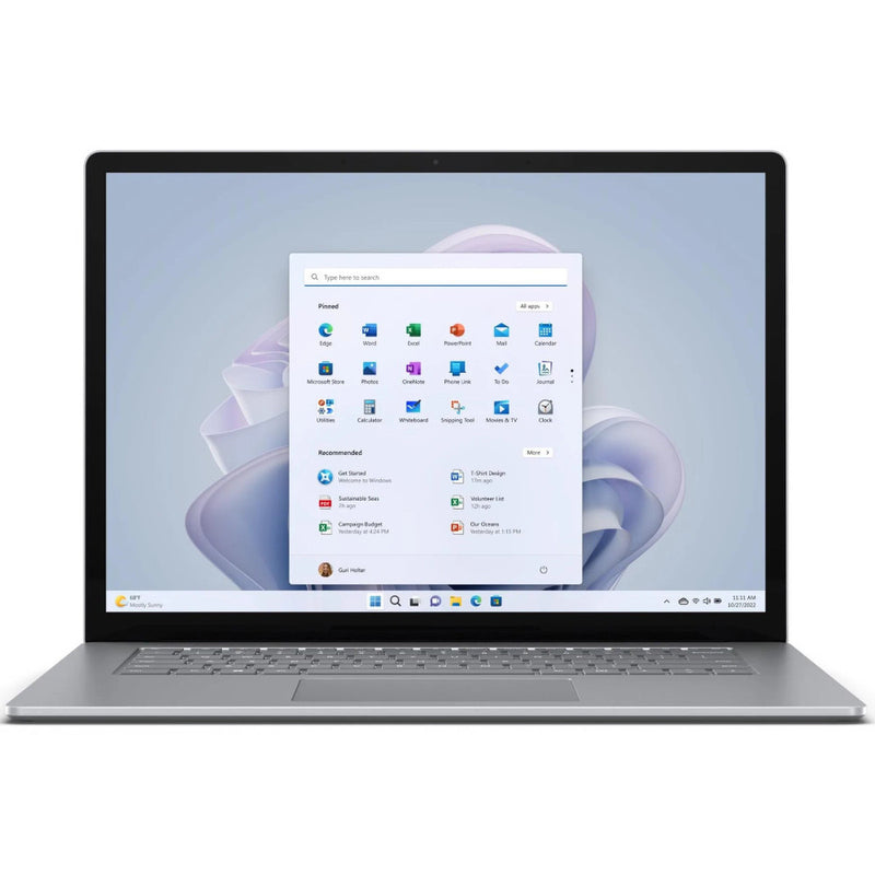 MICROSOFT SURFACE LAPTOP 5, 13.5" I7/16GB/256GB PLATINUM ALCANTARA, W11P, 2YR - RB1-00039