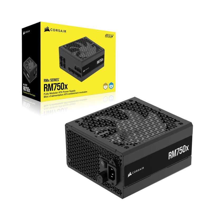 Corsair RM750X 750W ATX3.1 Cybenetics Gold PCIe5.1 Fully Modular Power Supply