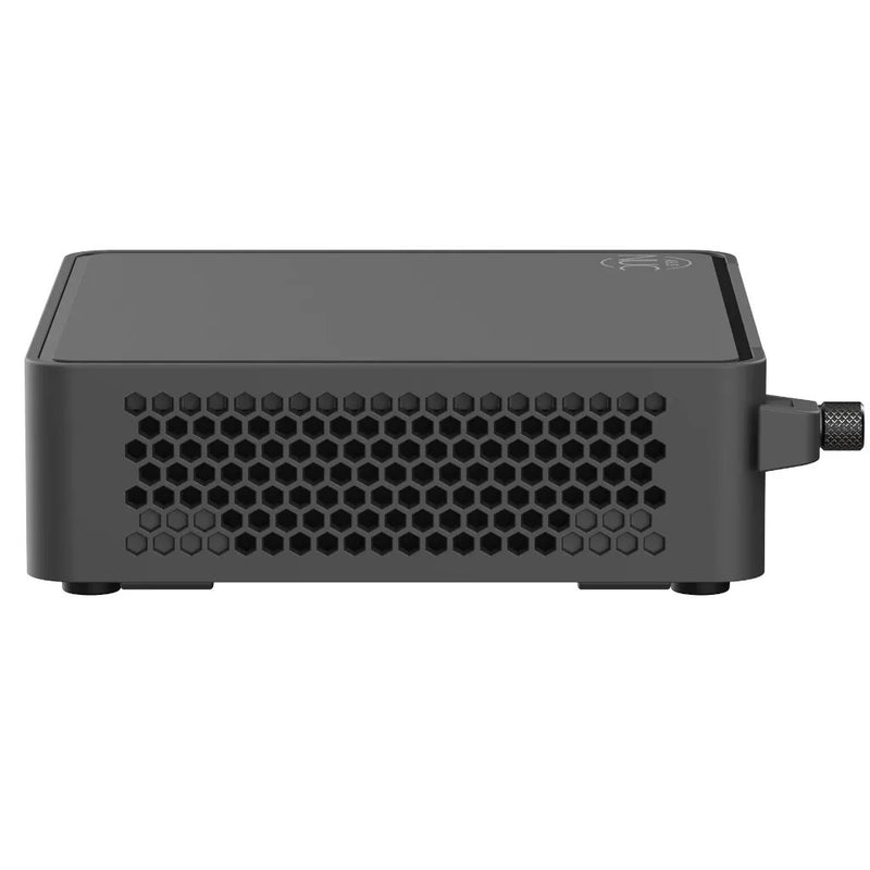 Profile view of the left side of the ASUS NUC 15 Pro