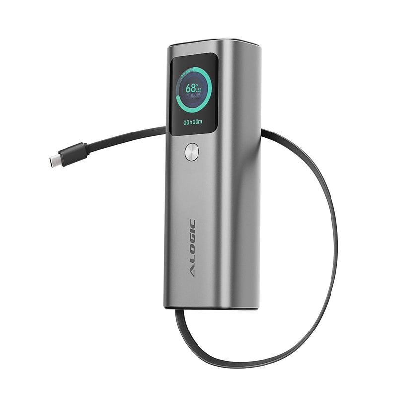 ALOGIC Retract Max 20000mAh 165W Laptop Power Bank with Retractable USB-C Cable